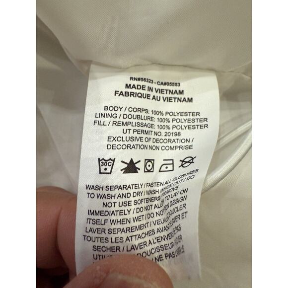 Nike Sportswear Classic Womens White Therma-FIT Puffer Jacket Size M FB7672-100 - Picture 6 of 9